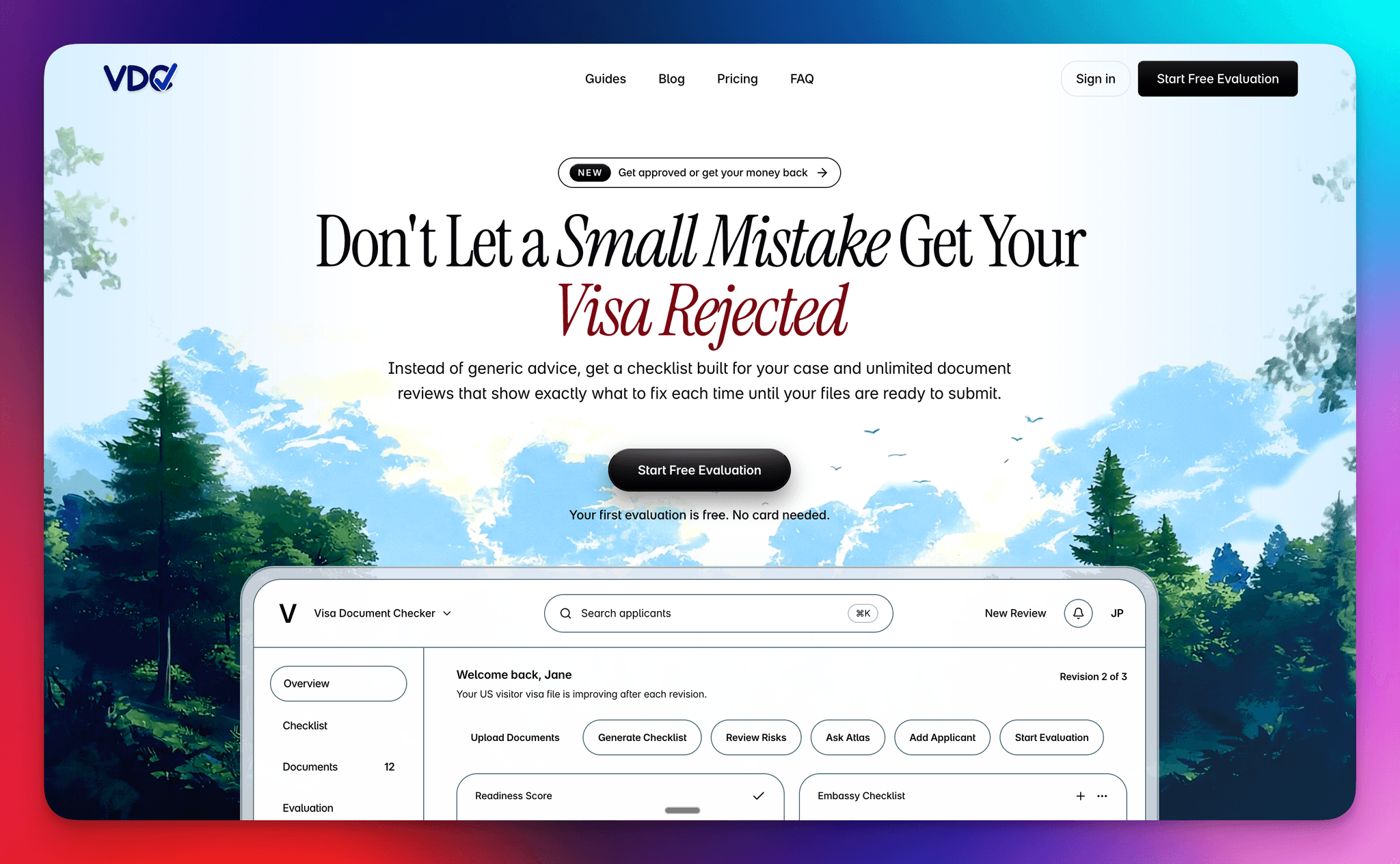 Visa Document Checker product screenshot